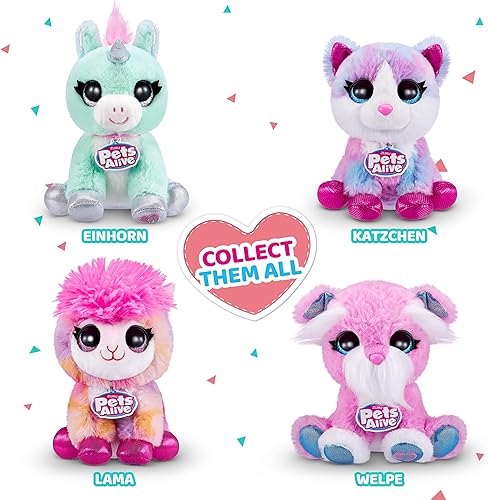 Miniatura 5 de Pets Alive Pet Shop Surprise Serie 2 (cachorro) de ZURU, suave juguete de peluche interactivo electrónico, habla y repite (Speak and Repeat) para