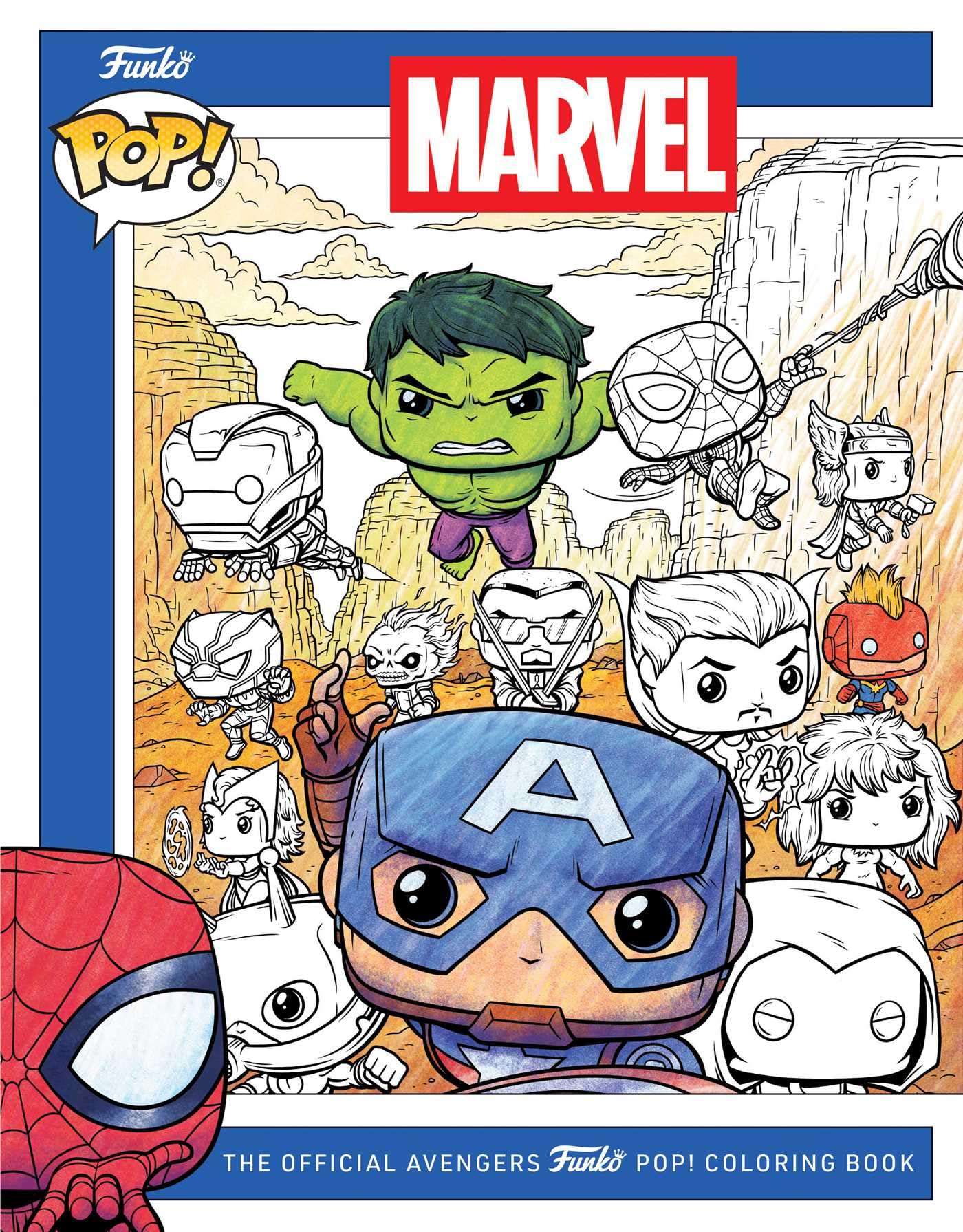 Funko Pop Colouring Book Official Marvel Comics Avengers Softcover