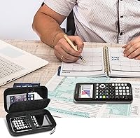 Vista 13 de Funda compatible con Texas Instruments TI-Nspire CX II/TI Nspire CX/TI-NSPIRE CX-II T CAS/para calculadora gráfica a color TI-84 Plus/TI-83 Plus CE