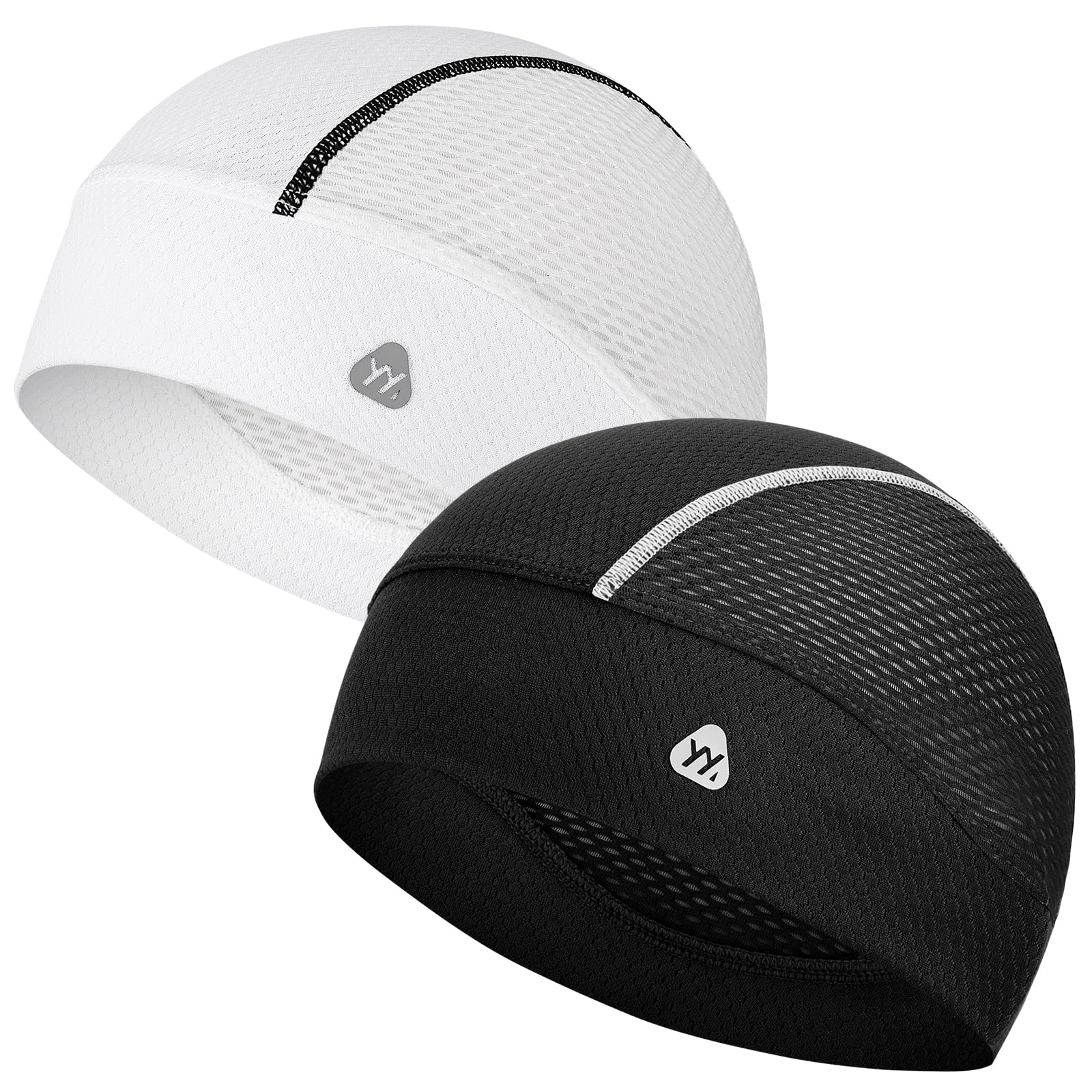YANIKY Skull Caps for Men, Breathable Mesh Helmet Liner Sport Cooling Skull Caps for Women Sweat Cap Lightweight Cycling Cap