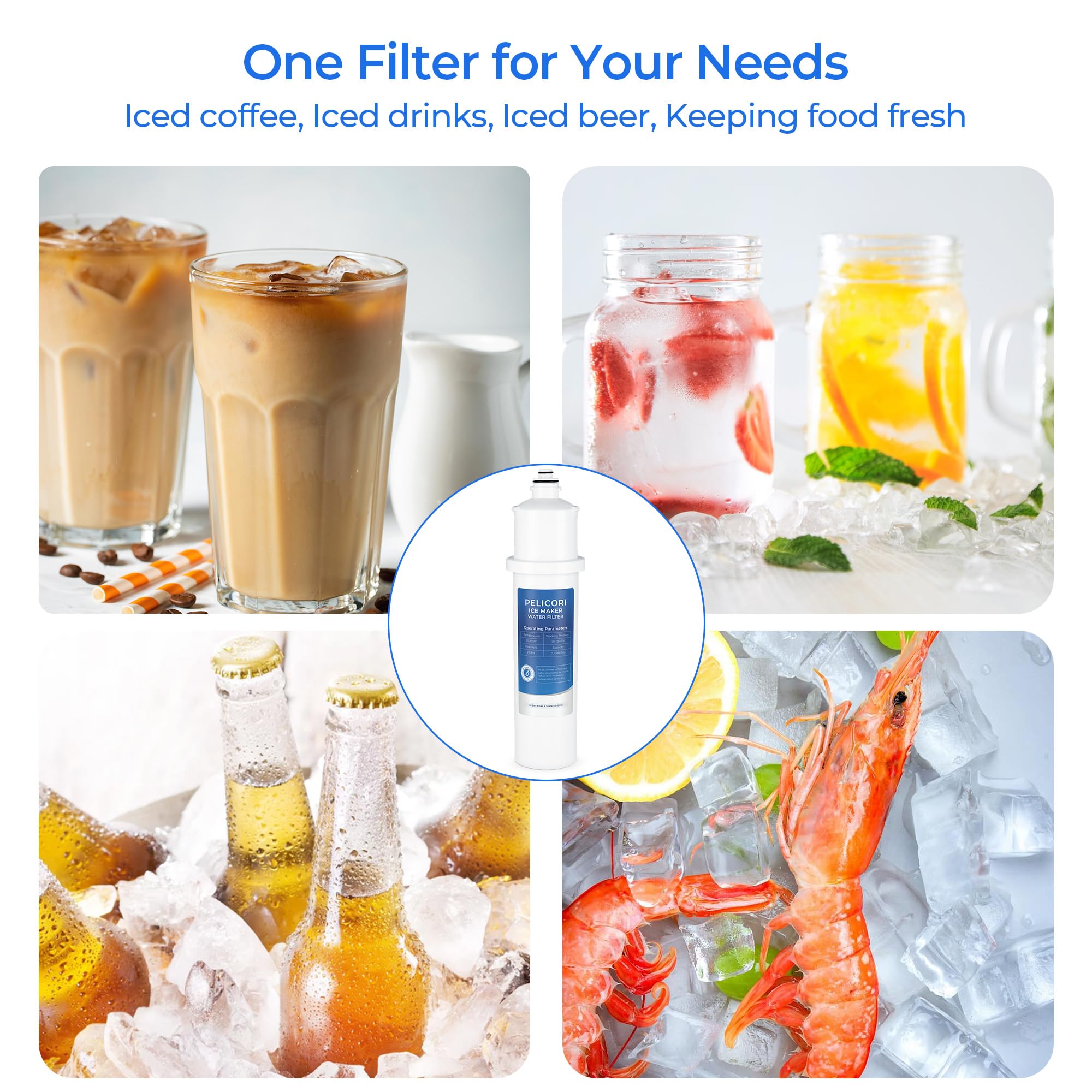 4HC-H Water Filter Replacement Compatible with Hoshizaki H9655-11 Filtration System H9320-51 H9320-52 and H9320-53 3 Pack — view 7