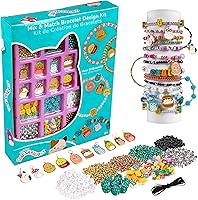 Vista 1 de Fashion Angels Squishmallows - Kit de diseño de pulsera Mix & Match, incluye surtido de cuentas, dijes y más, hace más de 10 proyectos, joyería