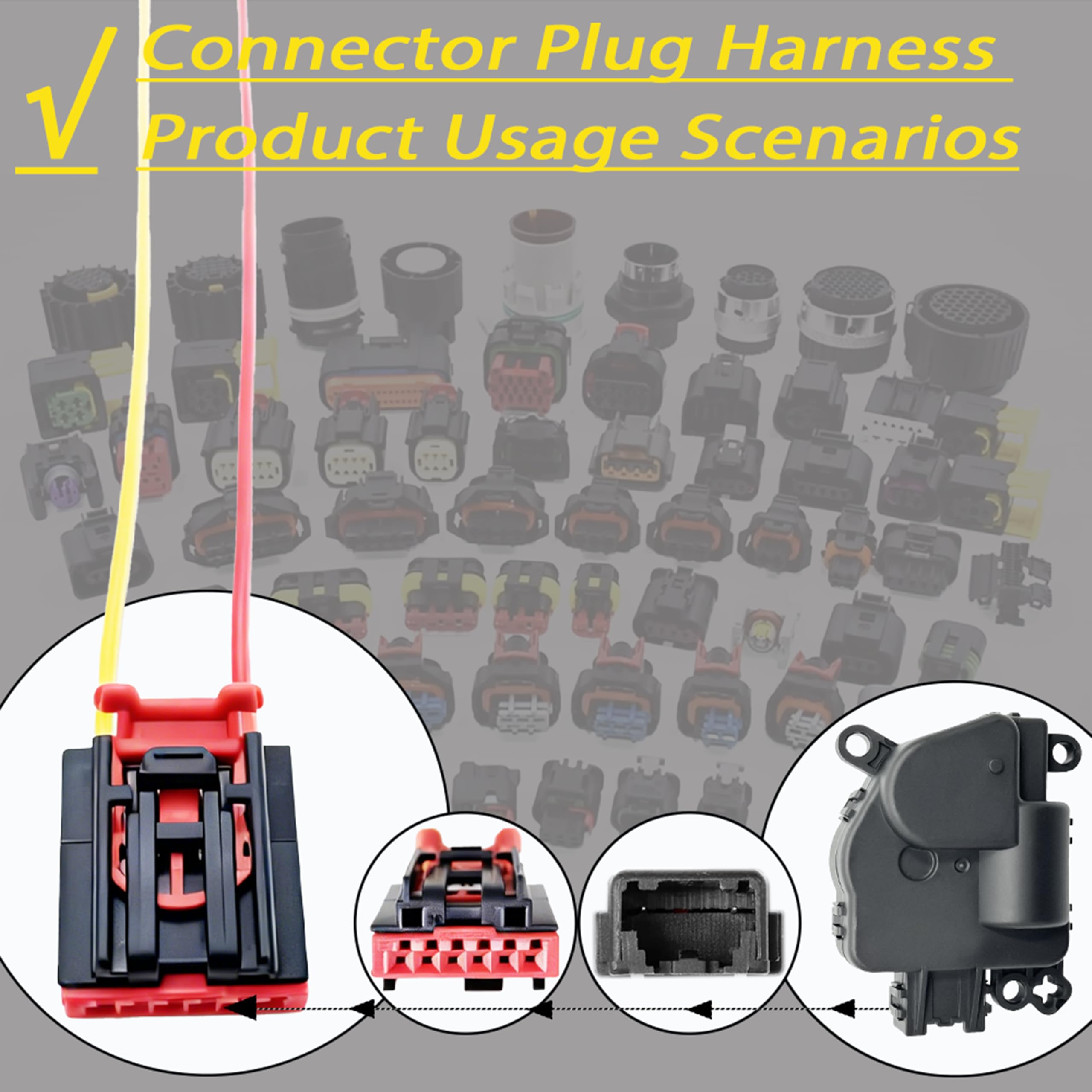 Amazon.com: 604-029 HVAC Heater Blend Door-Actuator Connector Plug