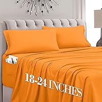 Vista 46 de Mocassi Juego de 2 fundas de almohada de tamaño estándar, fundas de almohada, protectores de almohada, sábanas de lujo de 1800 hilos y fundas