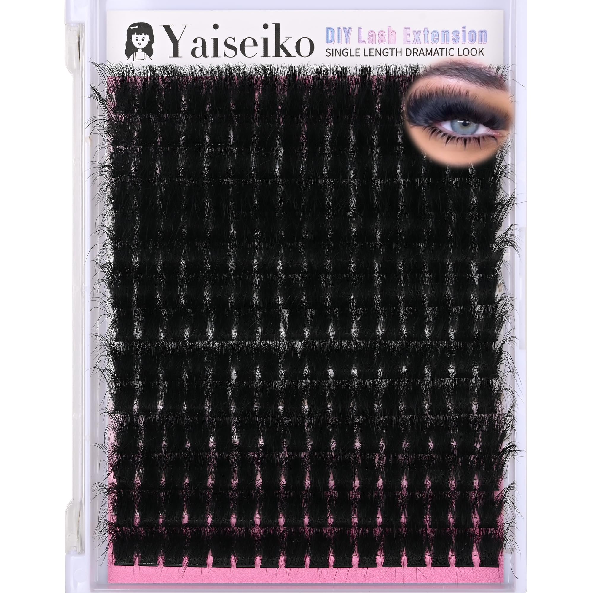 Yaiseiko Fluffy Lash Clusters - 300D Volume Eyelashes -26