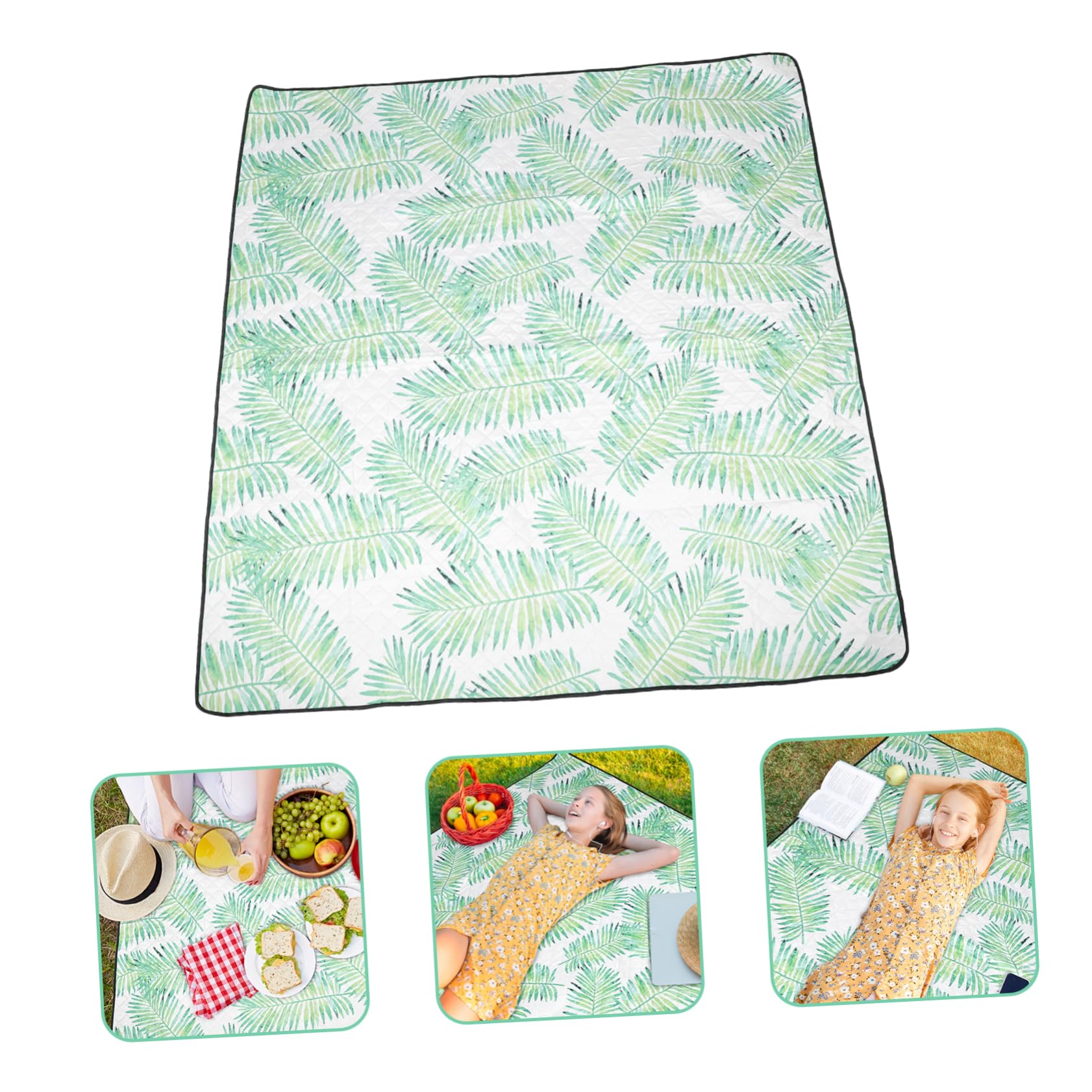 HEMOTON Alfombra de Suelo Esterilla Cómoda Manta de Picnic Resistente al Desgaste para Acampar Manta Plegable Portátil Suministros para Picnic