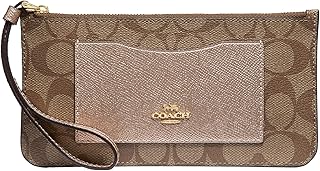 COACH Signature PVC Zip Top Wallet