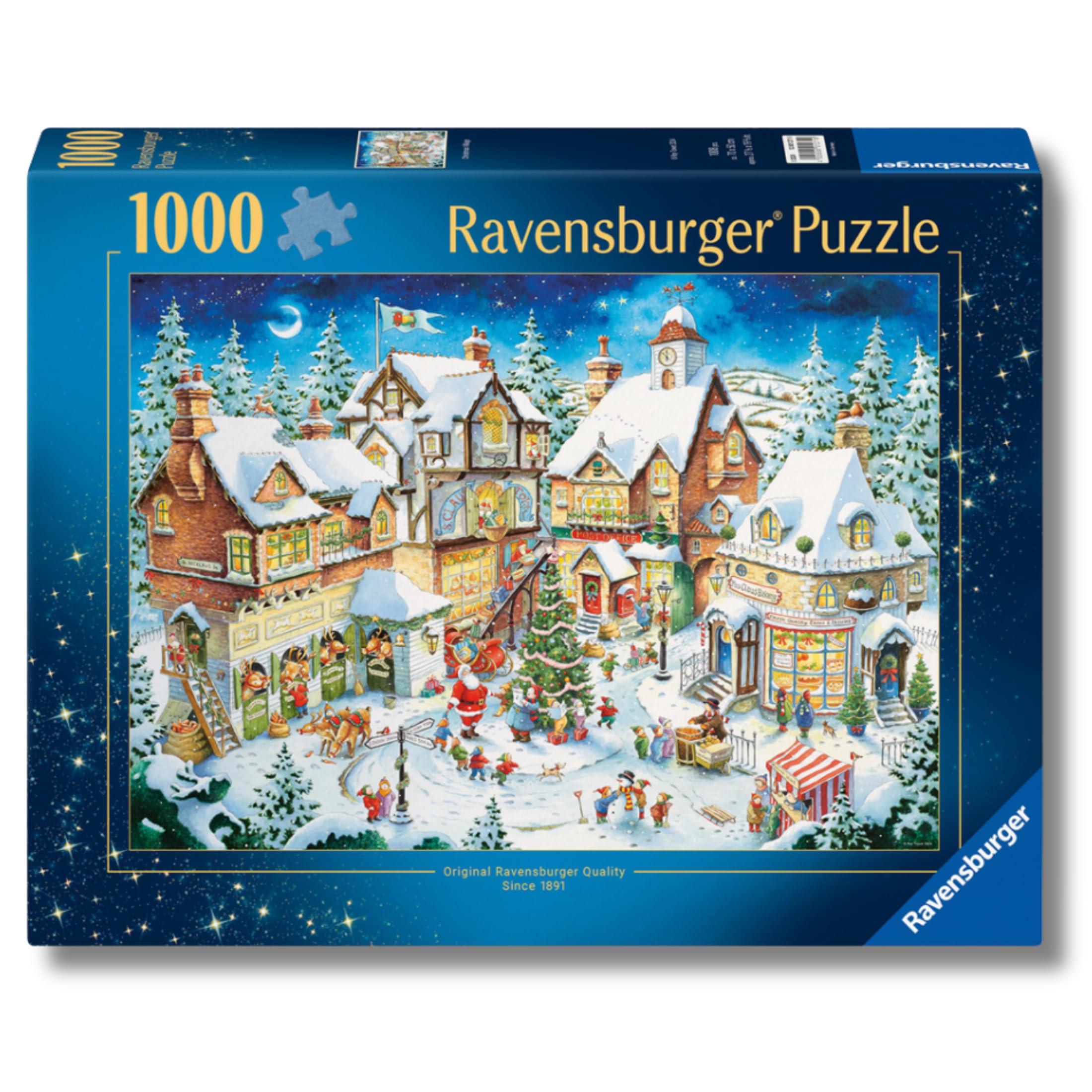 Ravensburger - Puzzle 50° Anniversario: Villaggio di Natale, 1000 Pezzi, Puzzle Adulti e Ragazzi, Idea Regalo per Lei o Lui, 70x50 cm