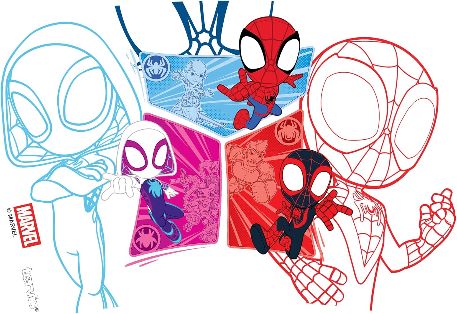 Tervis Marvel Spider Man Spidey and Friends Made in USA Double Walled Insulated Tumbler Travel Cup Keeps Drinks Cold & Hot, 10oz Wavy, Classic - Image 2