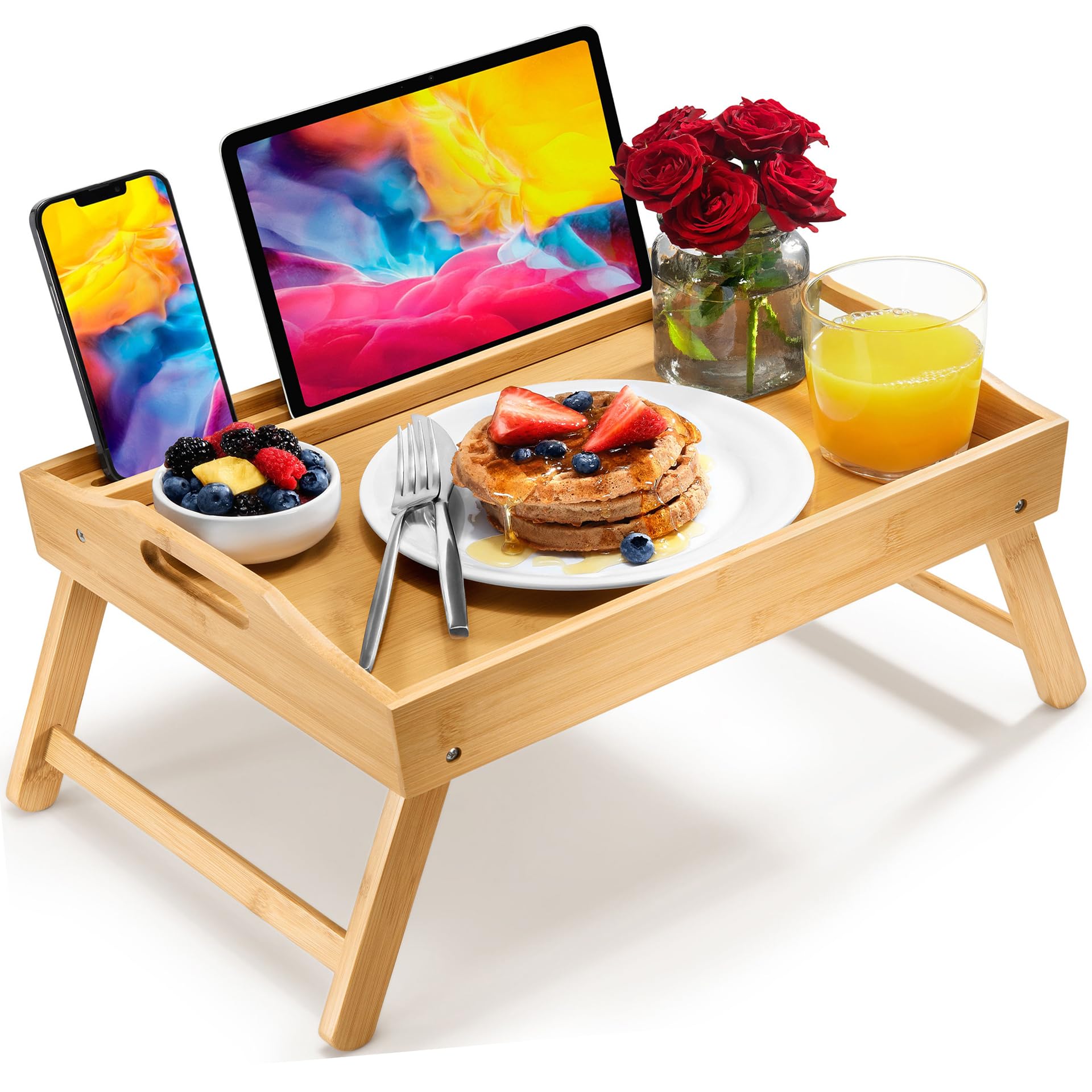 HOME IT Bamboo Bed Tray
