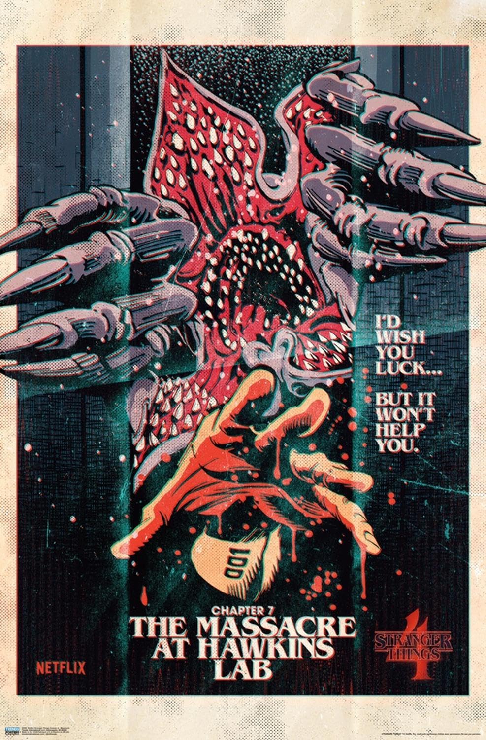 STRANGER THINGS ポスター Amazon.com: Netflix Stranger Things: Season 4 - Massacre Wall