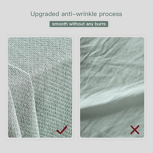 Miniatura 5 de BALCONY & FALCON Mantel rectangular resistente al agua y a las arrugas para comedor, fiestas, cocina, boda y uso al aire libre