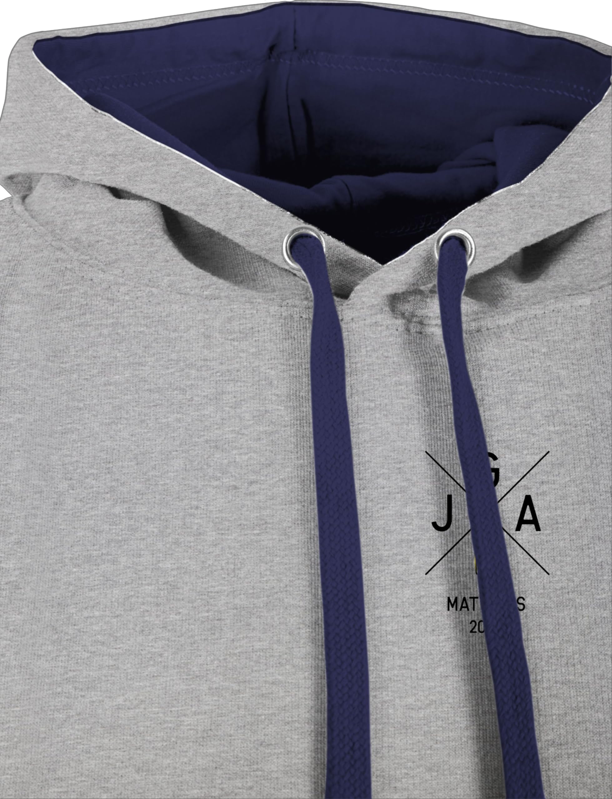 Geschenk mit Namen personalisiert by Shirtracer - Pullover Herren Frauen Hoodie Kontrast zweifarbig - Brustdruck JGA 2026 Bier mit Name I Junggesellenabschied Männer Outfit Junggesellenabschied Mann