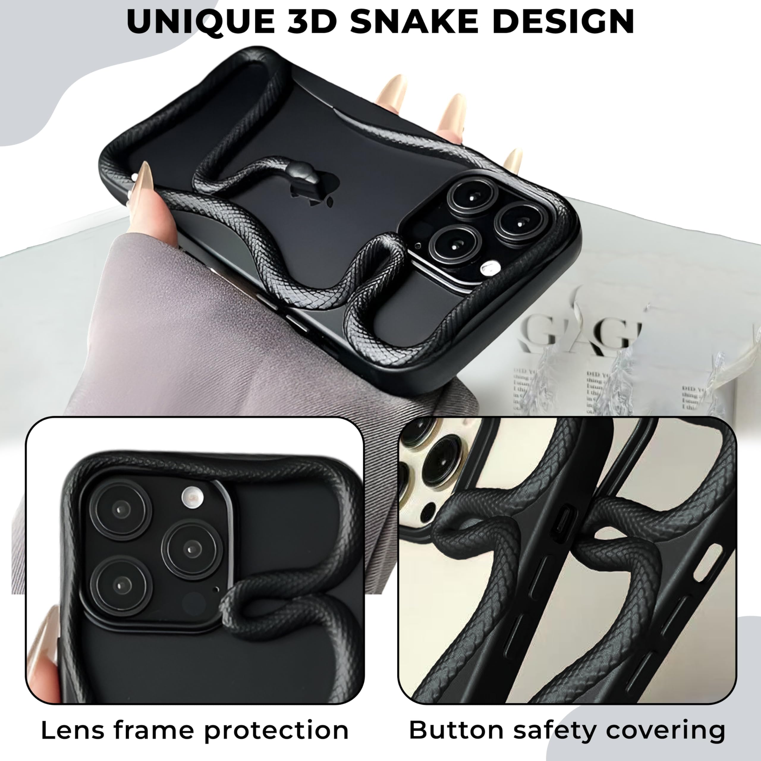 Kraptick Slim iPhone 16 Pro Case – Thermoplastic Mobile Cover with