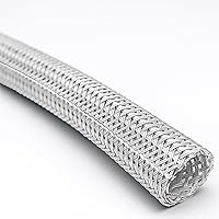 Vista 4 de Electriduct Funda Trenzada Envolvente de Cierre Automático con Gancho de 1/8", Manga Ignífuga de Malla Flexible, Protector de Cables, Organizador