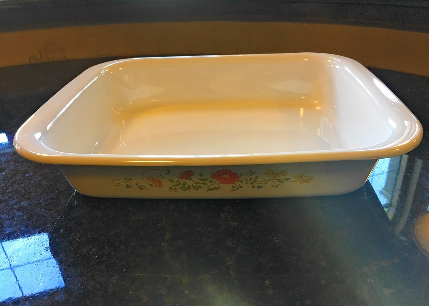 Corning Ware Roaster Lasagna Baking Pan Wildflowers A21
