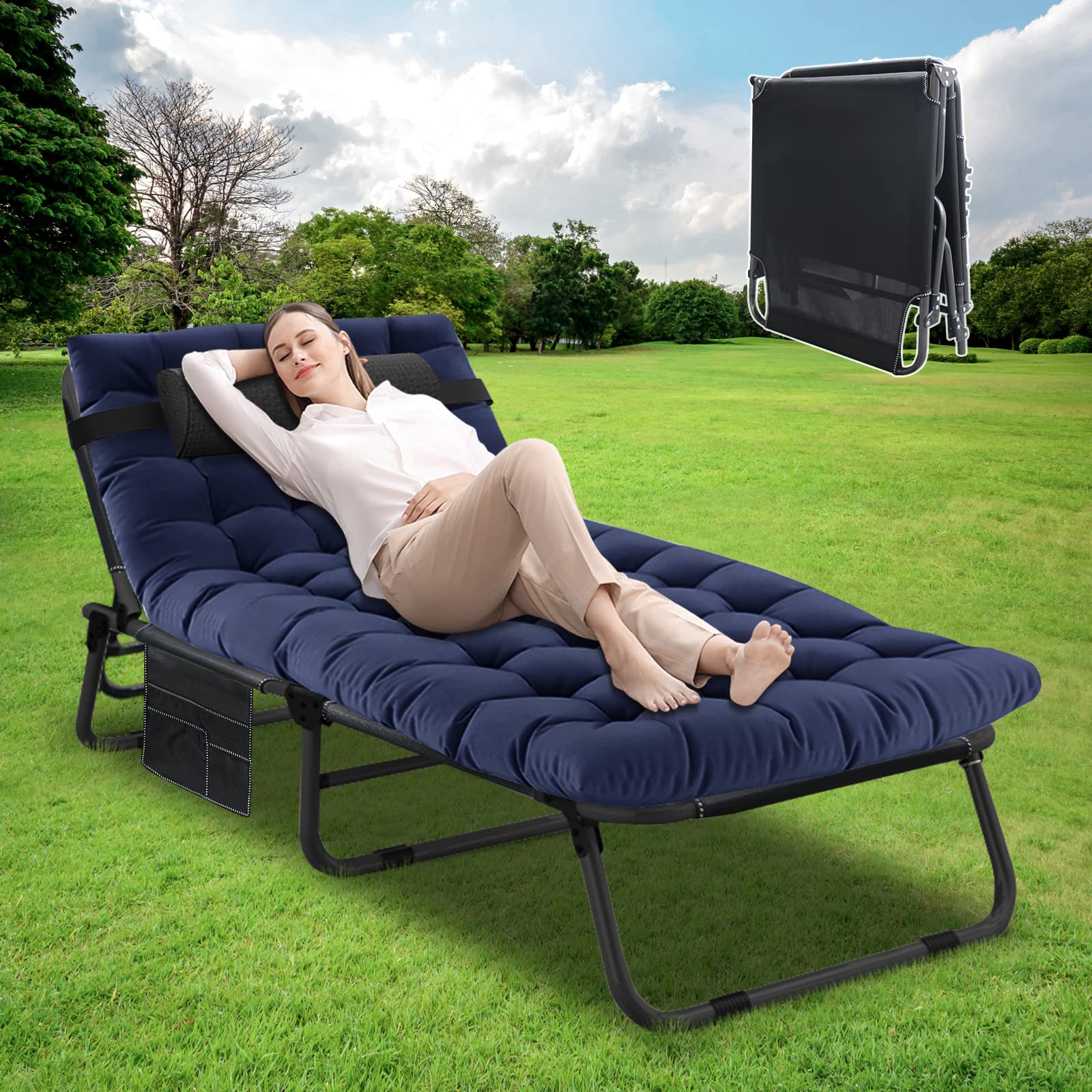 Buy ABORON Adjustable Ing Cots For Adults Folding Chaise Lounge Chair 