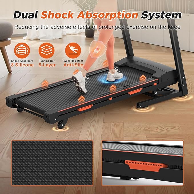 Caminadora Plegable Pongnas con Inclinación Automática 15%, 400 lb miniatura 8