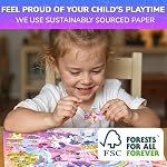 QUOKKA Puzzles for Kids Ages 3-5 - Original - 60 Piece Puzzles for Kids Ages 4-8 - Jigsaw Toddler Puzzle Age 3-5 - Unicorn Princess Animals Toys - Children 4-6 yo - Gift Educational Game