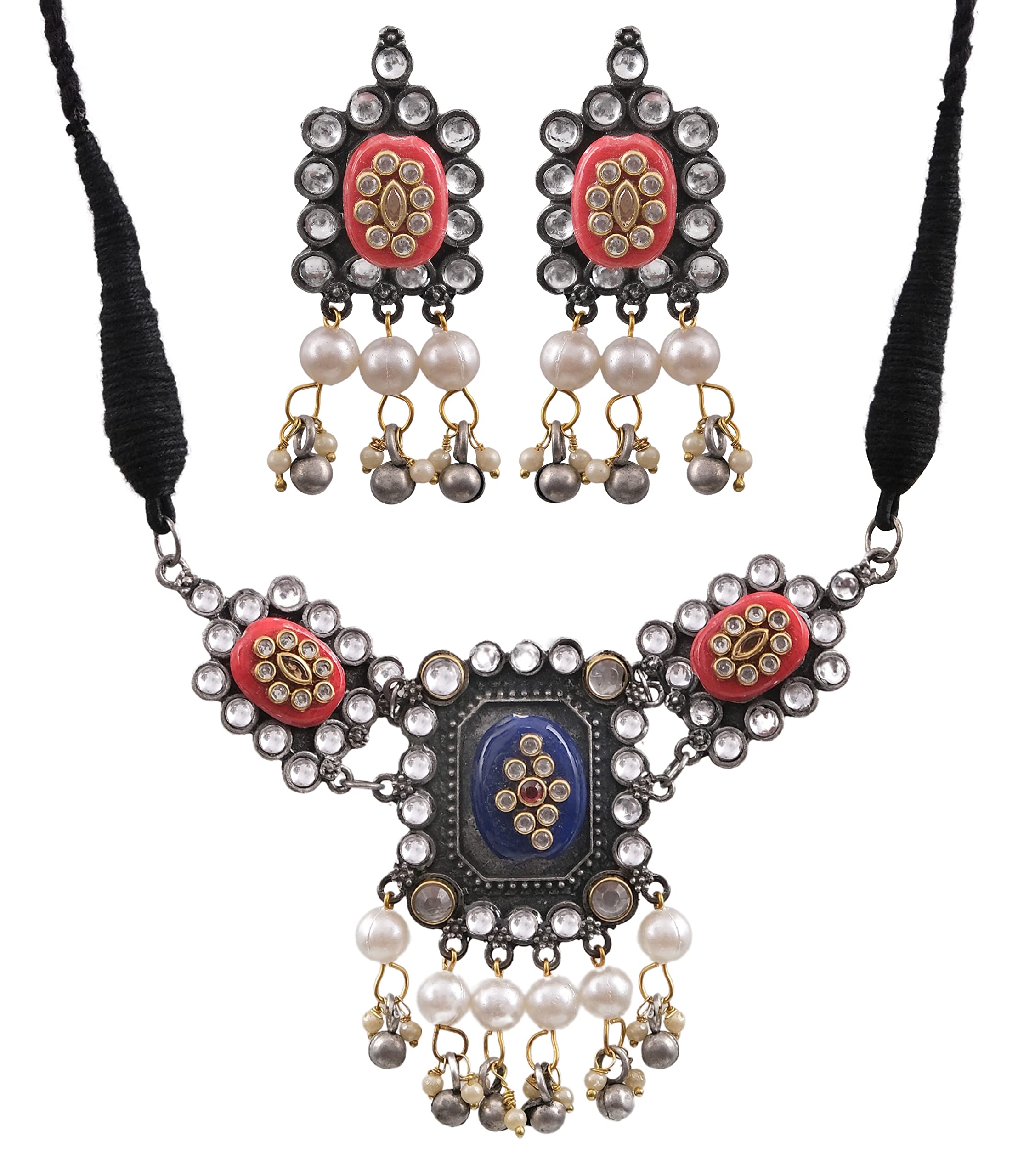 See full amazon price history chart for Ethnic Oxidised Silver Antique Afghani Traditional Fashion Stone Necklace Choker Earrings Jewelry Women Girls (Blue) Ethnic Oxidised Silver Antique Afghani Traditional Fashion Stone Necklace Choker Earrings Jewelry Women Girls (Blue) (B0C5M8FPK7) Amazon Price History, Amazon Price Tracker