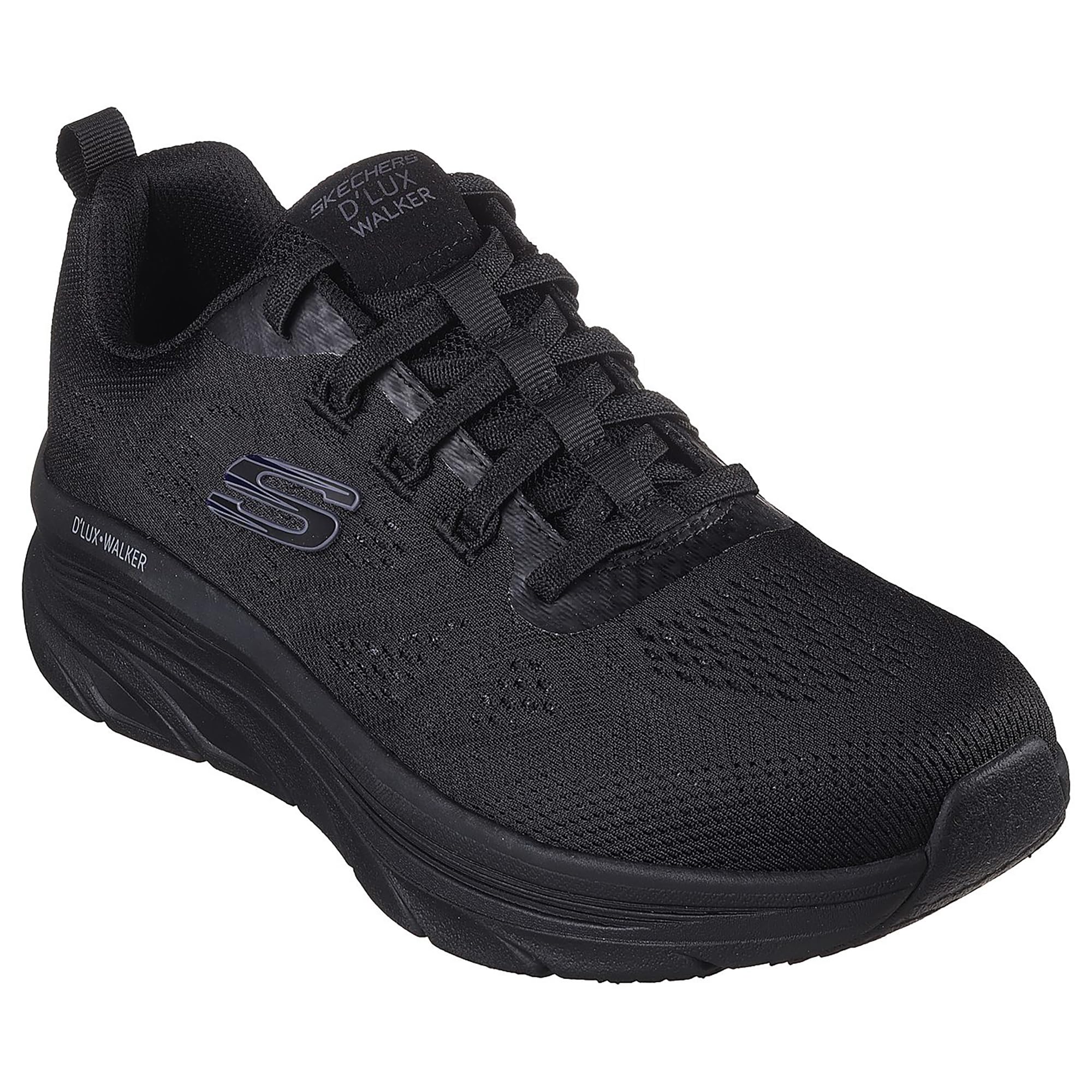 Skechers-D'LUX Walker-Commuter-Men's Casual Shoes-232261-BBK-9 Black/Black