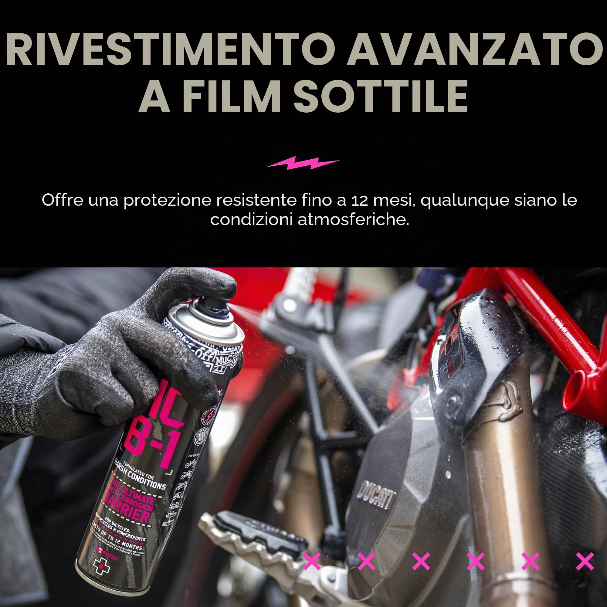 Muc-Off HCB-1, Barriera Anti Ruggine per Biciclette, Motociclette e Sport Motoristici Unisex, 400 ml