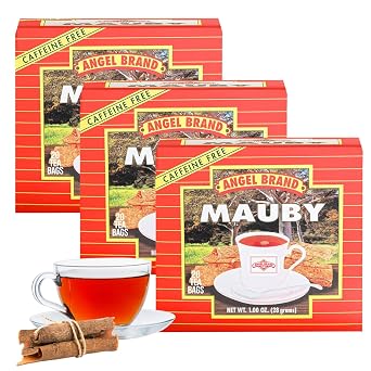 Angel Brand Mauby Bark Tea Bags 20 Pack of 3 Herbal Mauby Tea for Digestion &