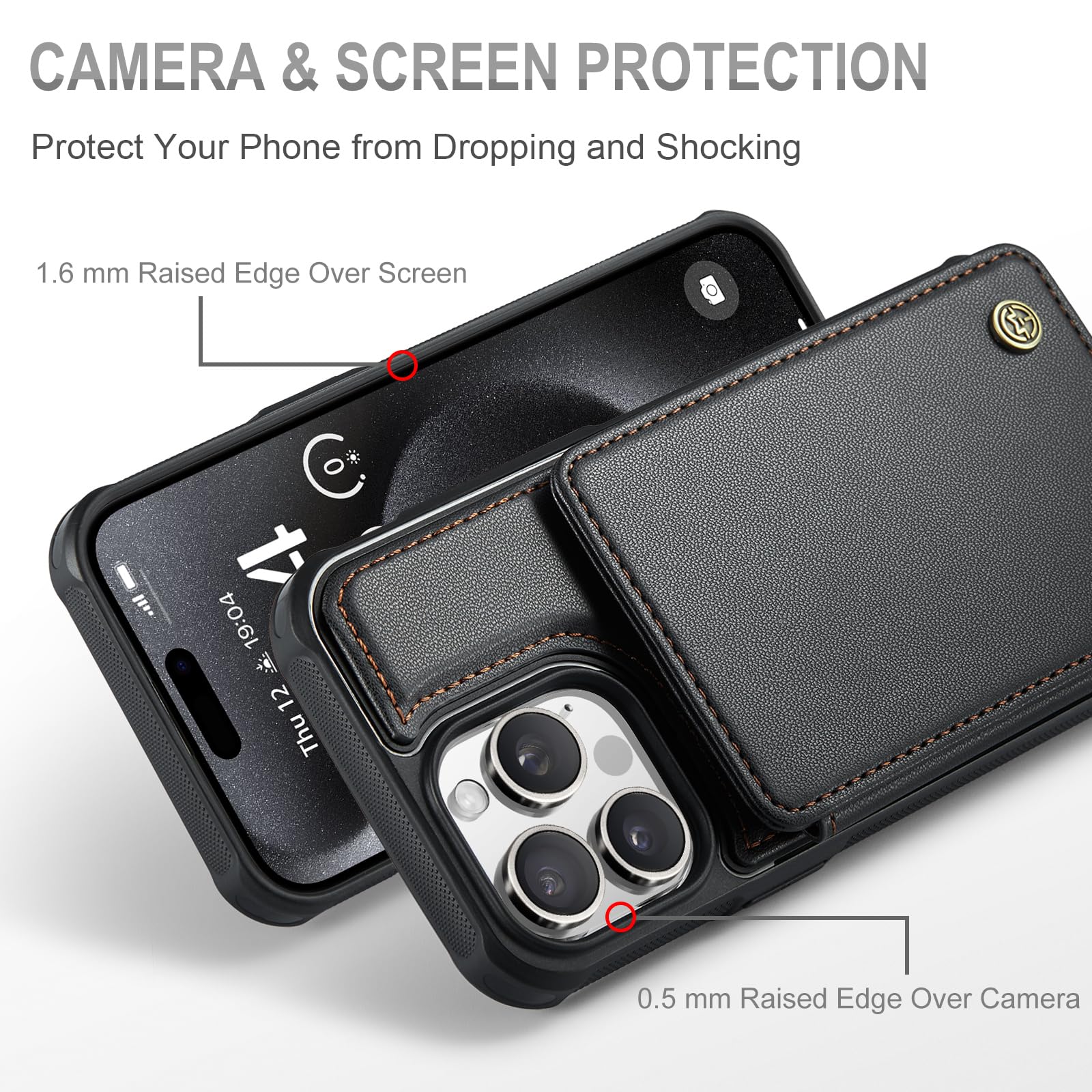 Amazon.com: Vinich for iPhone 15 Pro Max Wallet Case with Card