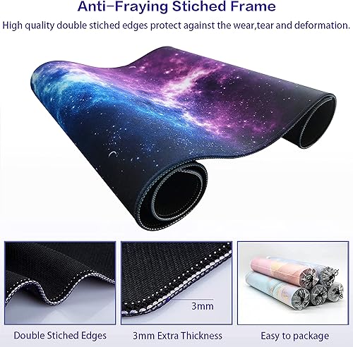 Miniatura 6 de PEPYJAN Alfombrilla de mouse para juegos, alfombrilla de mouse extendida, alfombrilla de mouse grande para teclado de computadora, alfombrilla de