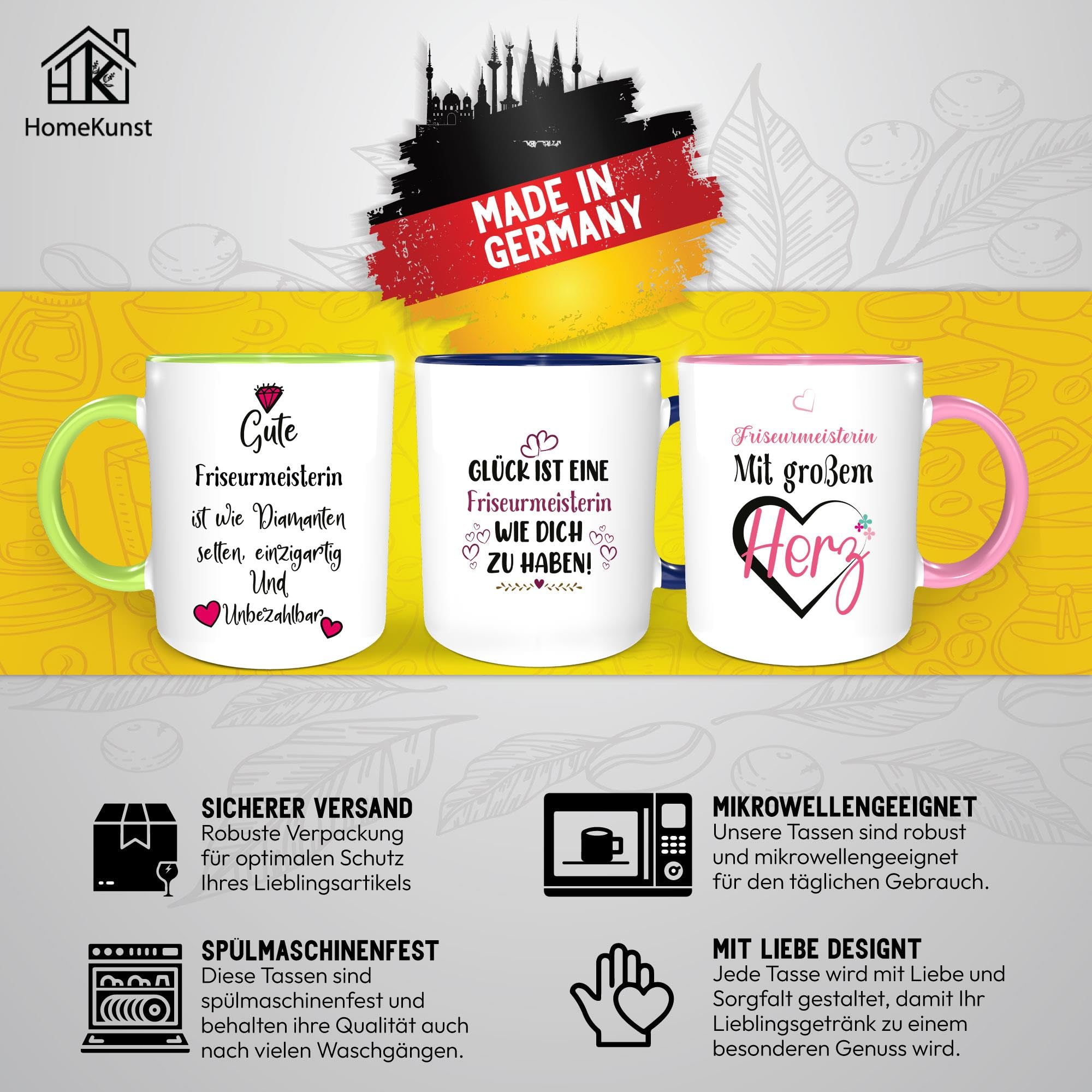 Friseurmeisterin Tasse – Lustiger Spruch – Geschenkidee für Friseurmeisterin – Geschenk für Kolleginnen und Freunde