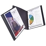 Avery Lay Flat Report Cover with 3 Plastic Fasteners, Clear Front Window, Holds up to 50 Sheets, 3 Gray Covers (47781) – view 7
