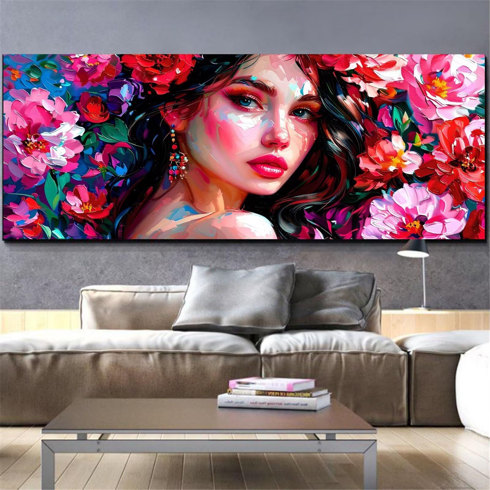 Diamond Painting Fleur 60x180cm Grand Format Kit Complet Mefooge - 8