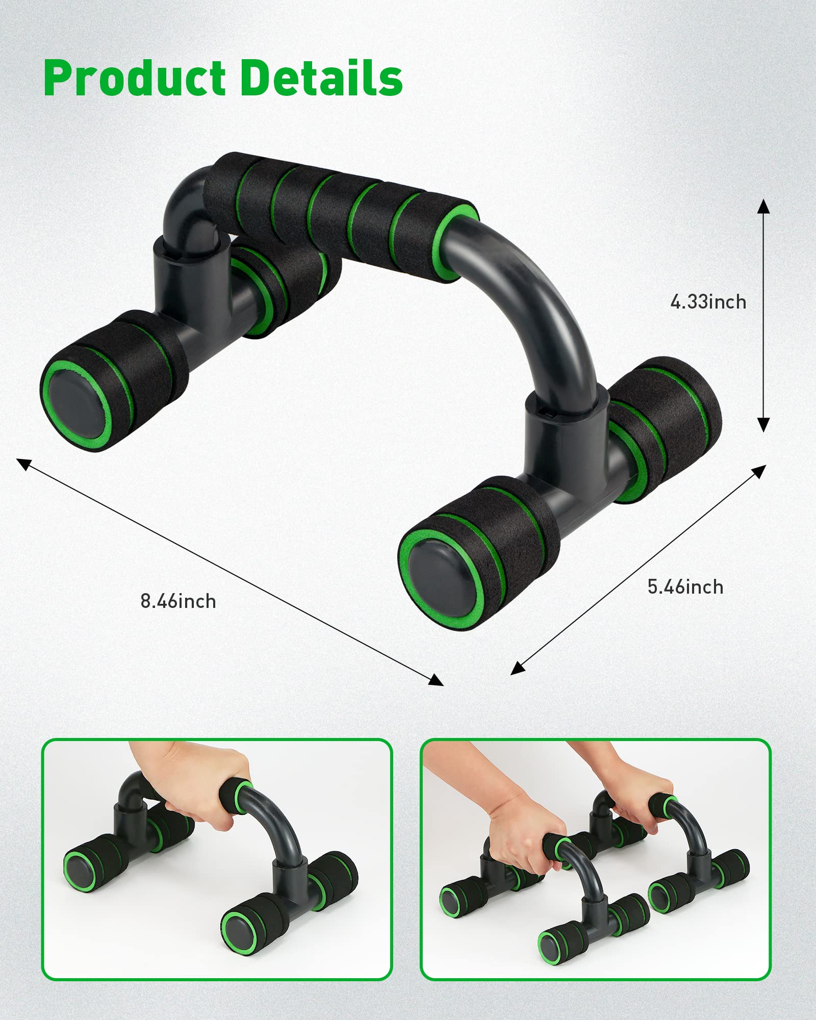 CUNCUI Push up Bar, Structure Portable for Home Fitness Training, Push Up Stands Handle for Floor Workouts, Suitable for Men and Women.