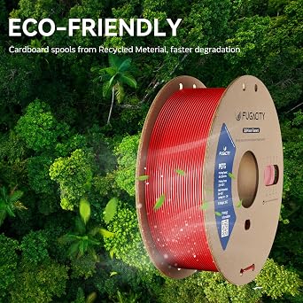 Fugacity PLA Filament 1.75mm, 3D Printer Filament 1KG Spool (N.W 2.2lbs), Dimensional Accuracy +/- 0.02mm, Enhanced Printing Effect Fits Most FDM 3D Printers