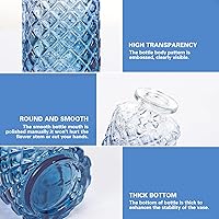 Vista 5 de Fixwal 36 Jarrones de Brotes Azules de Vidrio Juego de Jarrones de Brotes, Jarrones Pequeños para Flores, Jarrones de Brotes para Centros de Mesa