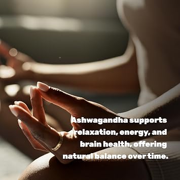 KSM 66 Ashwagandha 1,200mg with Black Pepper, 120 Veggie Capsules Extra Strength Root Extract High Absorption Adaptogenic Supplements for Relaxation, Energy, Brain Health Non-GMO