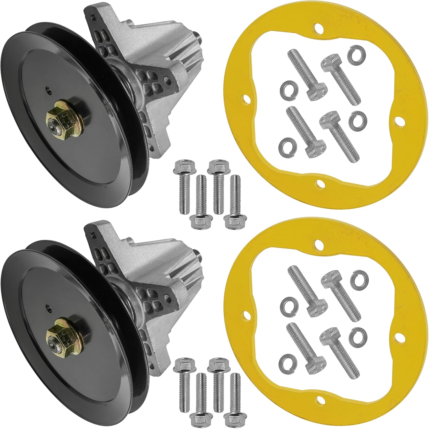 Caltric Spindle Assy with Deck Ring Compatible with Cub Cadet LTX1042 LTX1045 LTX1046 Z-Force S46
