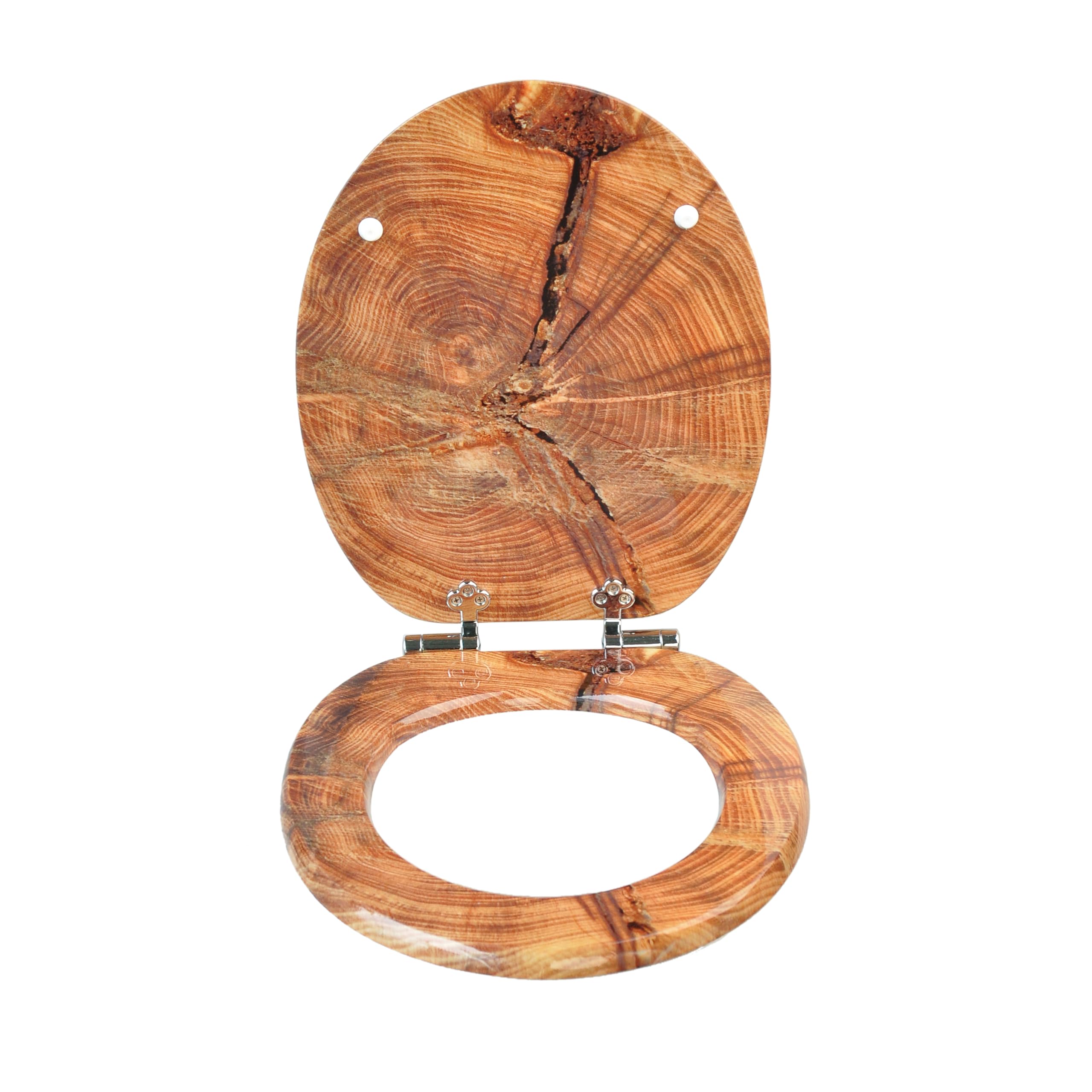 SINOBATH H264-S03 - Sedile WC con sistema di abbassamento automatico, interno in legno MDF