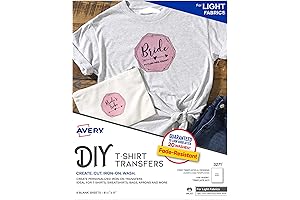 Effortless Iron-On Transfers for Custom T-Shirt Designs: Avery's Light Fabric T-Shirt Transfers