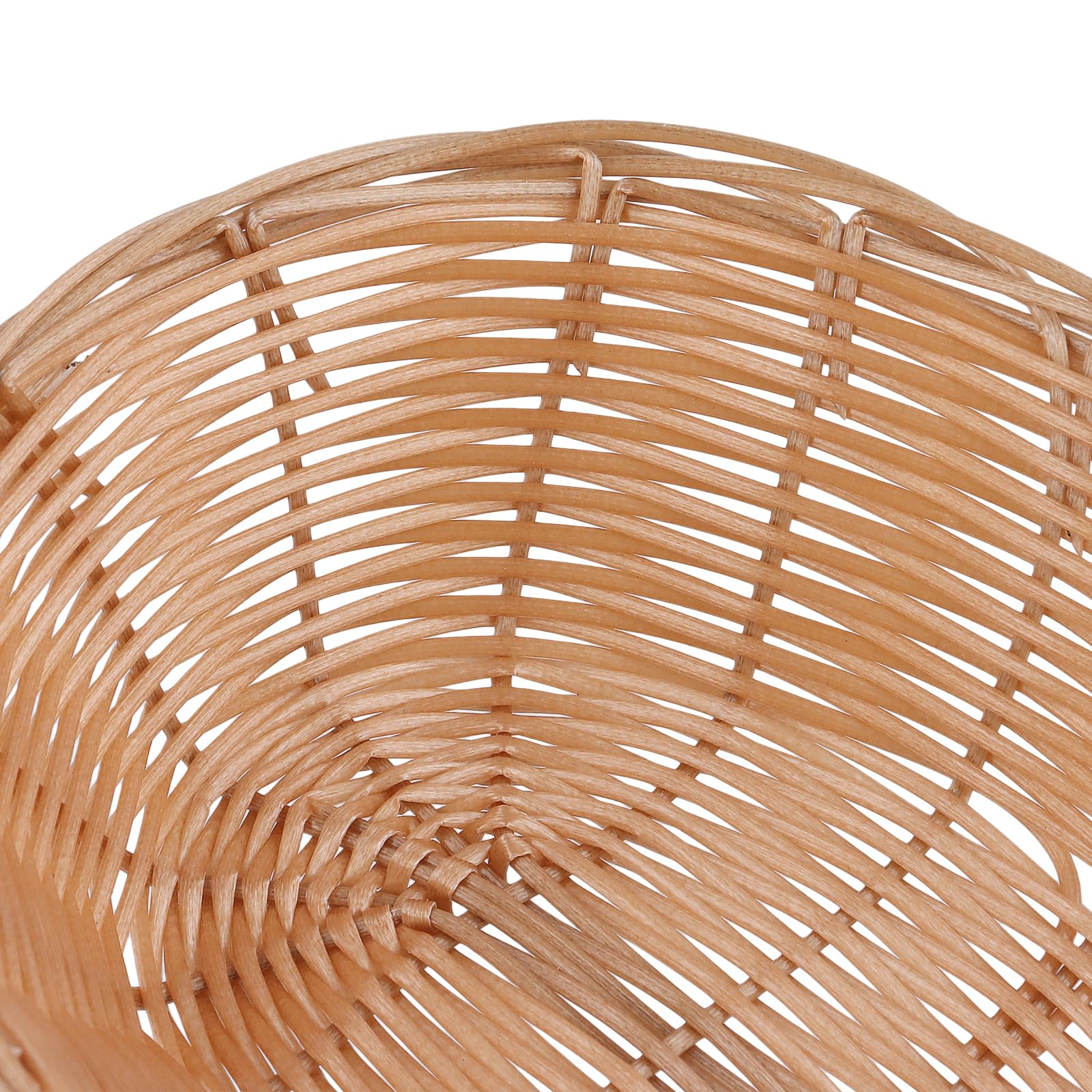 SINJEUN Lot de 15 corbeilles à pain ovales en plastique - 23 x 15 x 6,5 cm - Corbeille à pain ovale - Panier de rangement tressé - Pour cuisine, pain, fruits