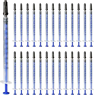 100Pack 1ml 1cc Pipette Syringe with Caps for Scientific Labs and Pet Feeding Multiple Uses Disposable Syringe Tools