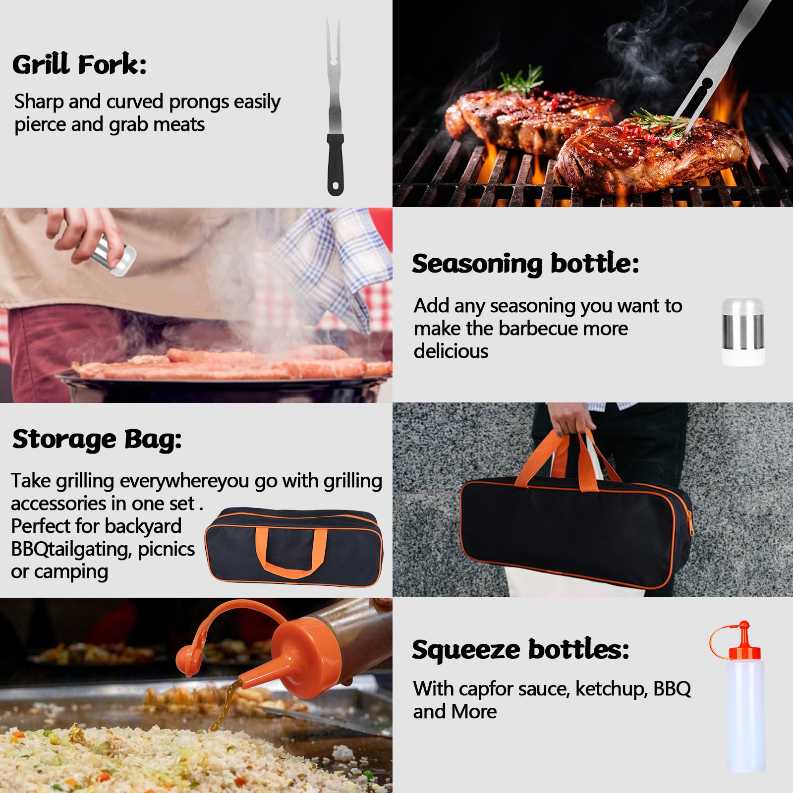 Accesorios para Plancha, Juegos de Herramientas para Barbacoa