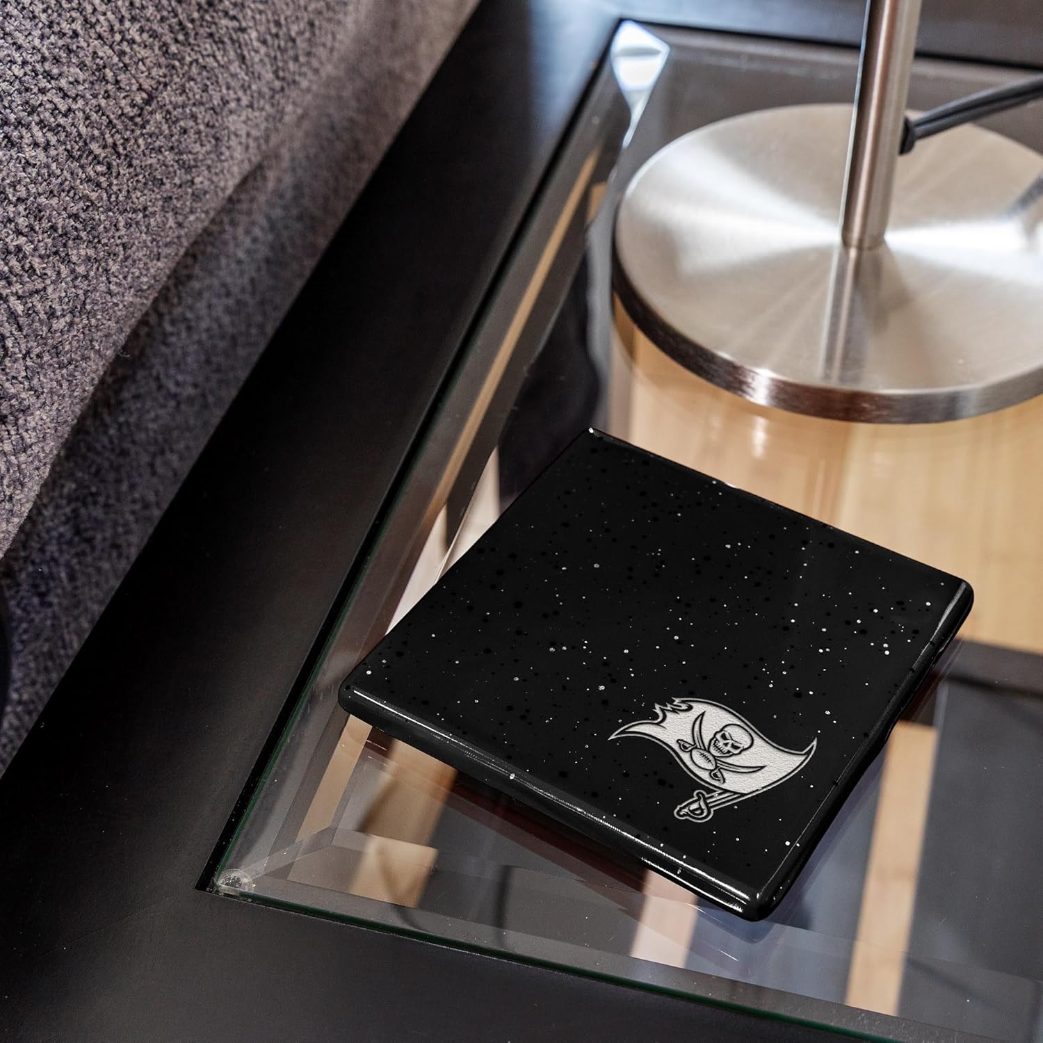 Rico Industries NFL Football Standard Set of 4 Ceramic Drink Coasters with Non-Slip Cork Base for Drinks - Image 4