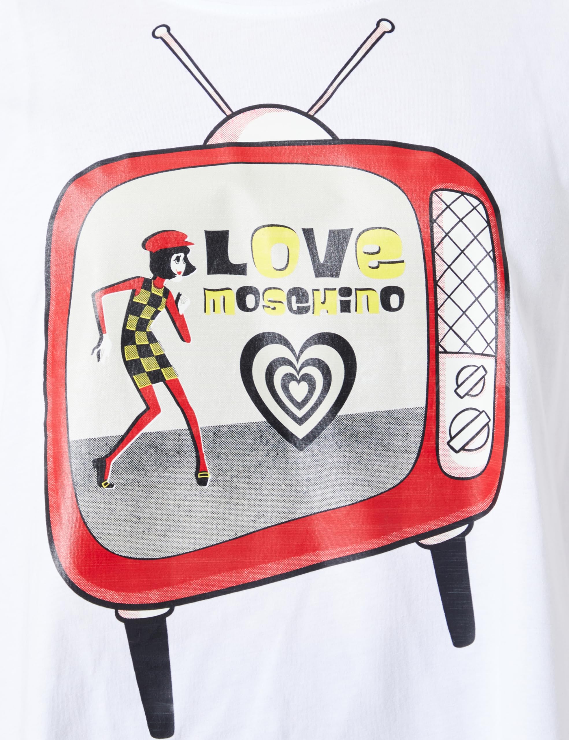 Love Moschino Camiseta de Manga Corta con Forma Mujer