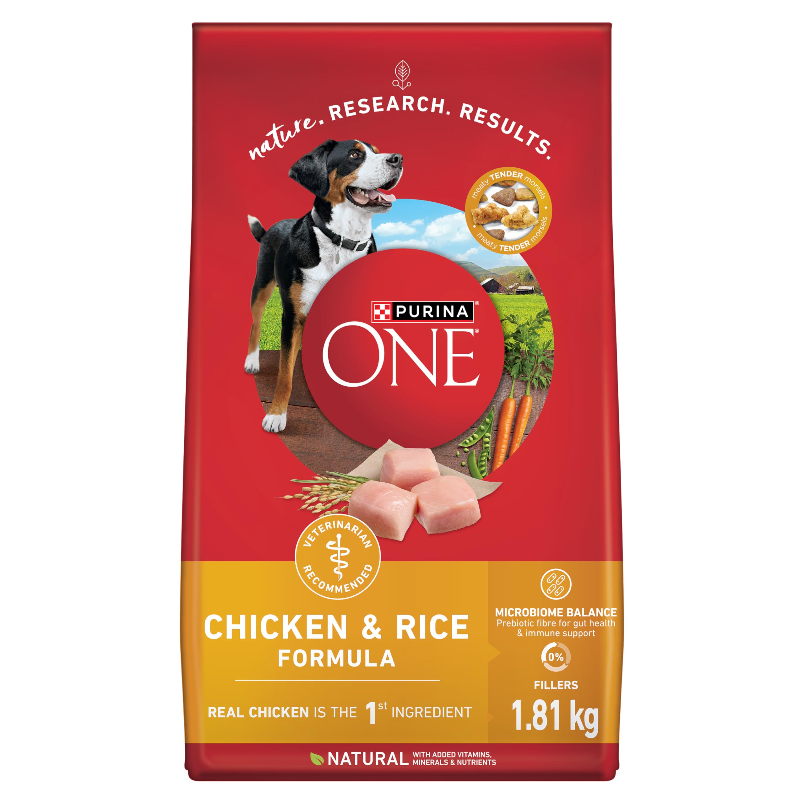 Purina ONE Dry Dog Food, Chicken & Rice - 1.81 kg Bag : Amazon.ca