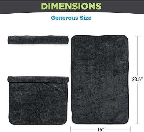 Miniatura 9 de Fushay Toallas de microfibra de alta calidad, paquete de 5, ideales para esteticistas, barberos, salones de belleza, extra gruesas, de alta