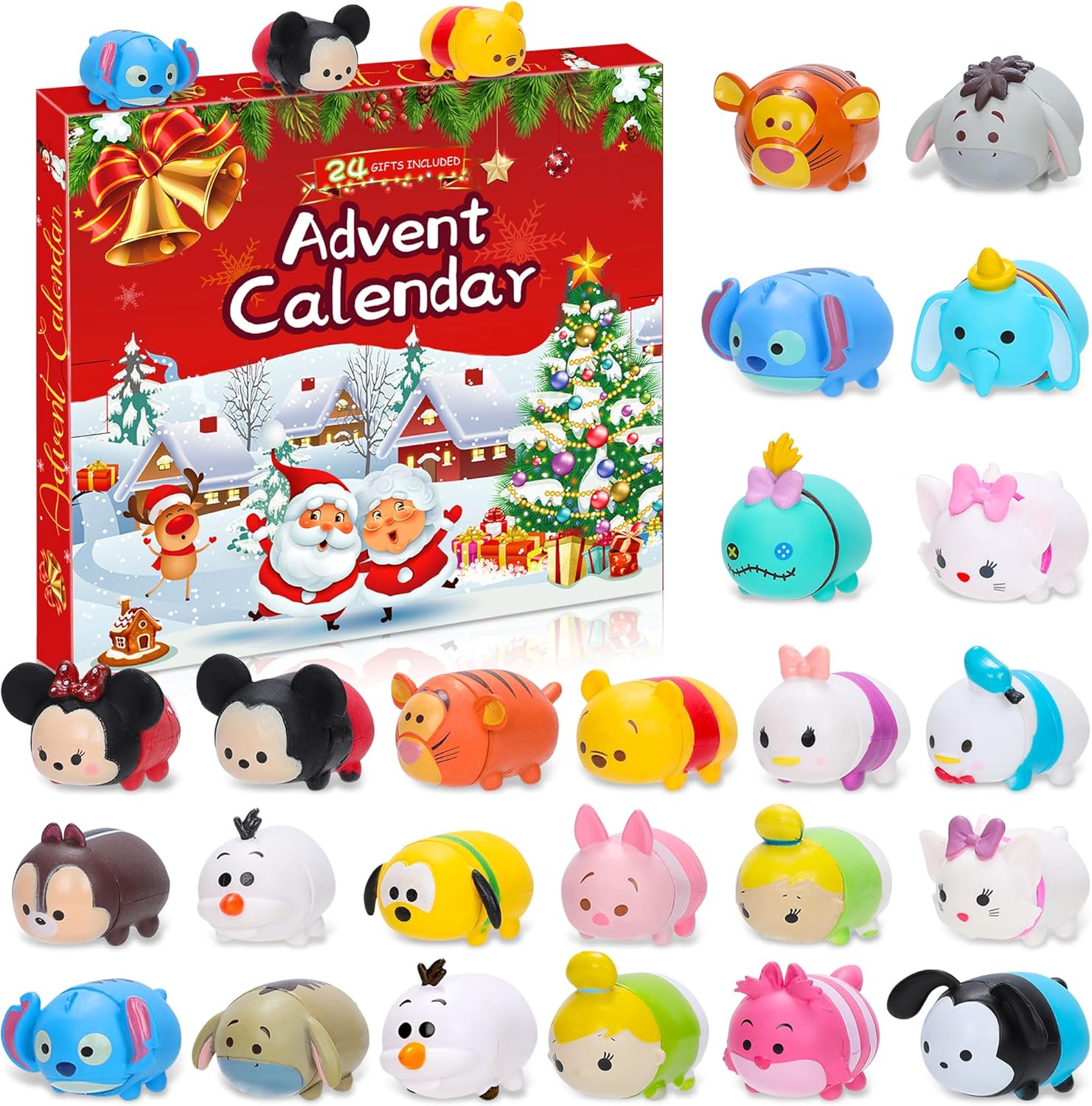 2024 Christmas Advent Calendar Miniature Figurine Holiday