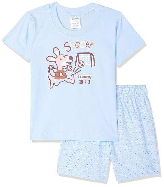 EASYBUY Boys Regular Baby and Toddler T-Shirt Set (SU21GE10BZ_Light Blue 24M)