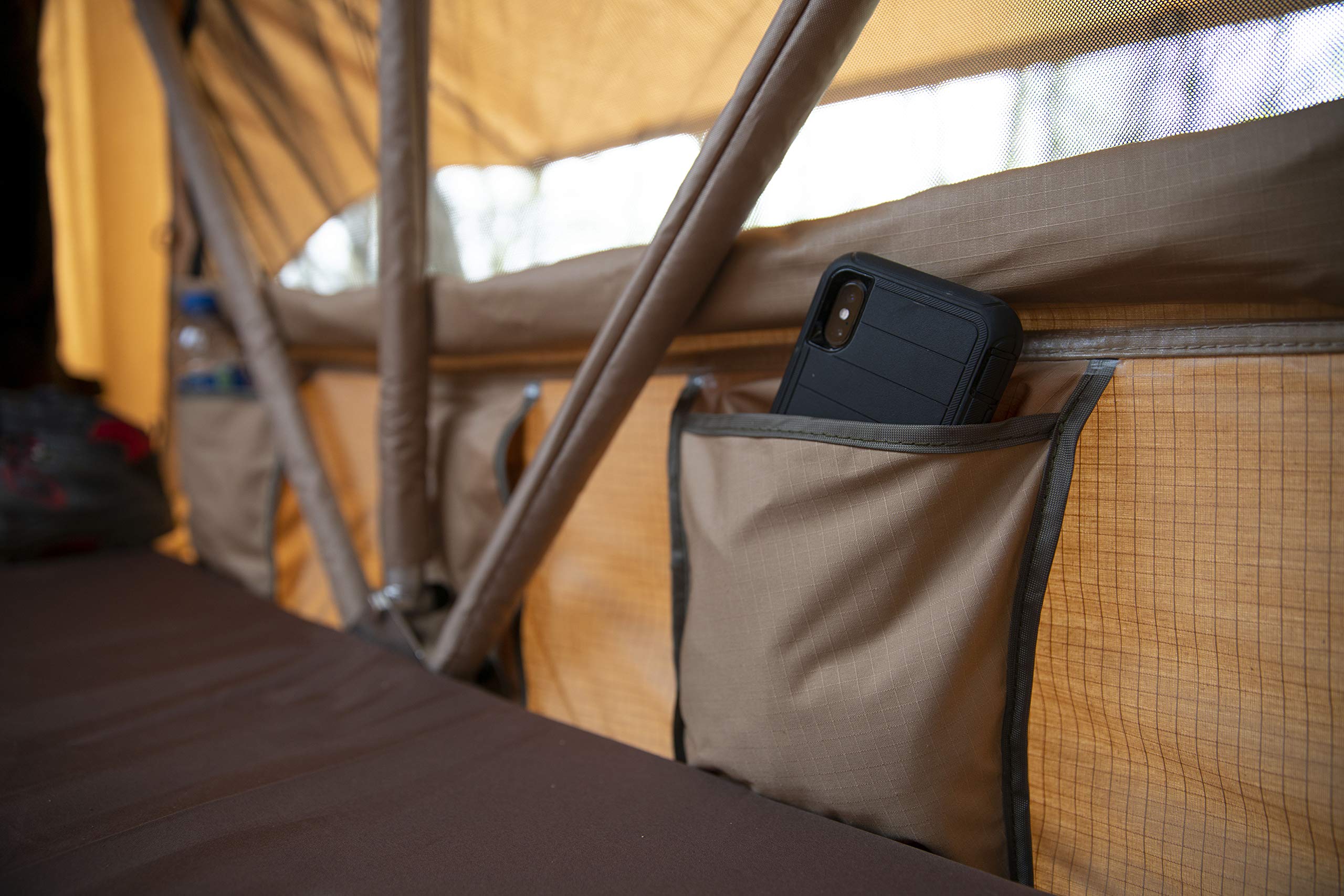 AIRBEDZ by Pittman Outdoors TNT1.4OC Rooftop Tent, Soft Shell, Sleeps 3 People on a High Density Non-Deforming Foam Mattress