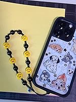 Vista 3 de Drawwind Collarín con cuentas para teléfono, correa universal para celular, pulsera linda, correa de muñeca, cadena con cuentas, accesorios hechos a